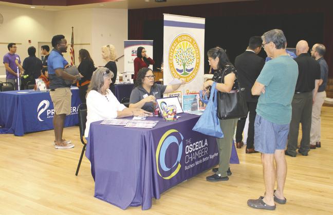 Dozens of small business owners and aspiring entrepreneurs attended Friday’s business expo at the St. Cloud Community Center. PHOTO/TERRY LLOYD