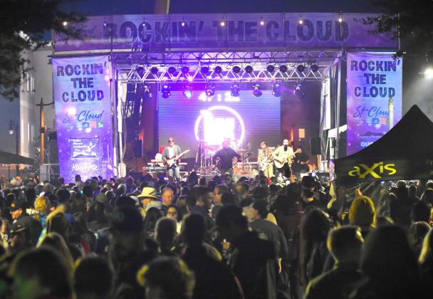 Sunday night was a chilly one, but since it was Dec. 31 it didn’t stop thousands from gathering in downtown St. Cloud for the annual “Rockin’ the Cloud” New Year’s Eve celebration.